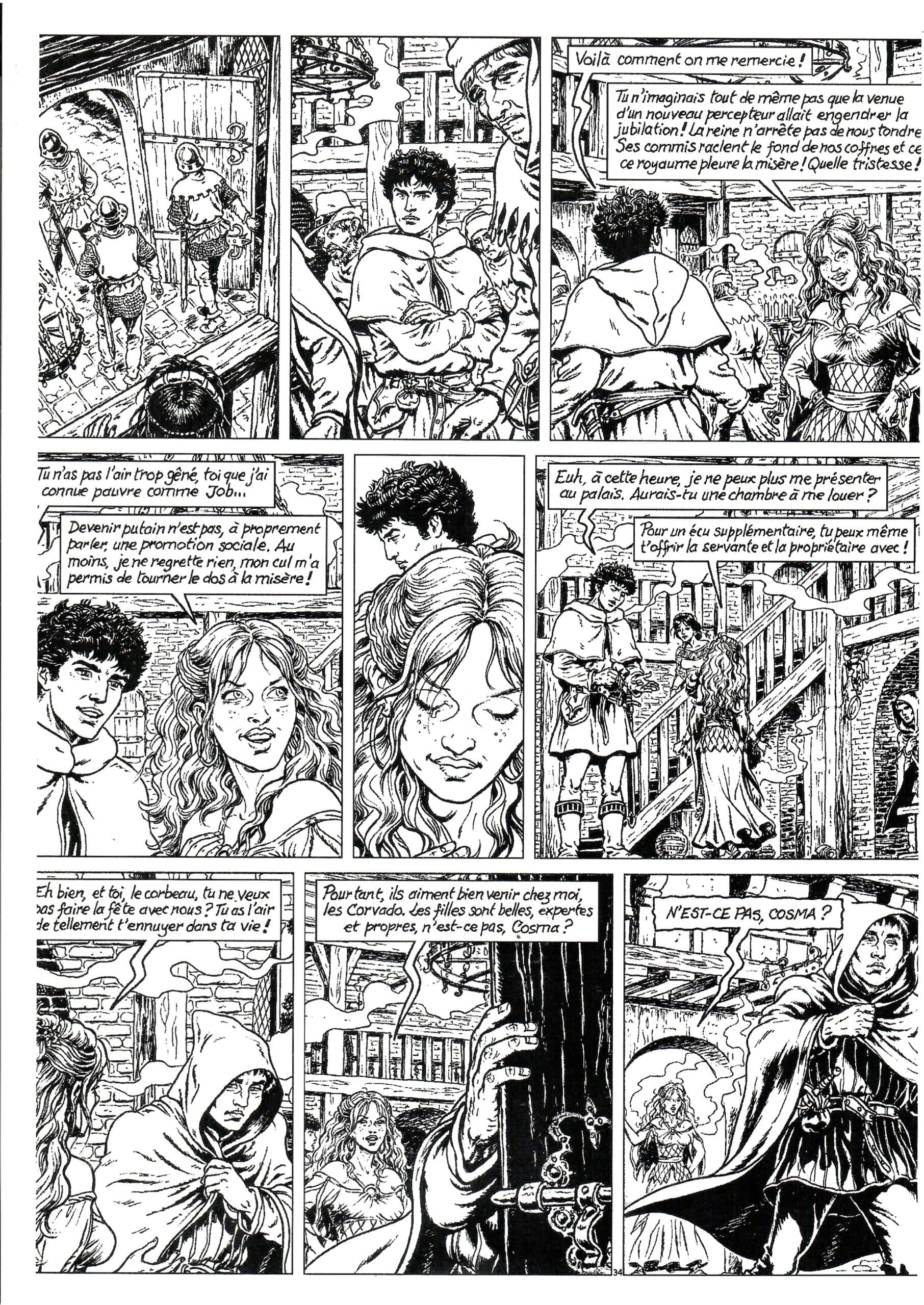 PLANCHE ORIGINALE N° 34 - "LES ENFANTS DU VESUVE"