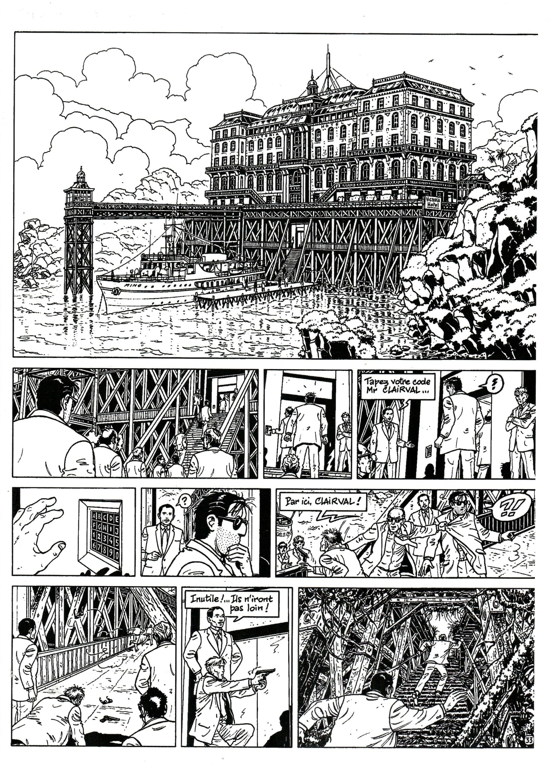 PLANCHE ORIGINALE N° 33 "CONDOR" - (Le Testament de Marius Casanova)