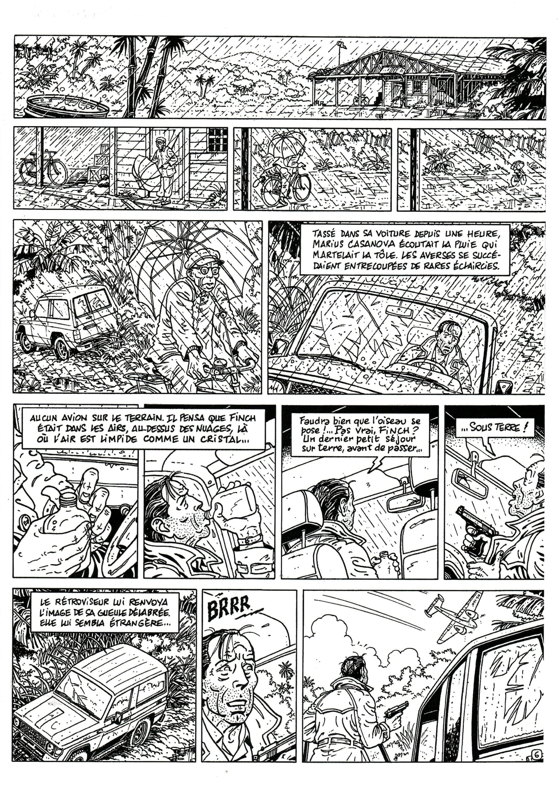 PLANCHE ORIGINALE N° 6 "CONDOR" - (Le Testament de Marius Casanova)