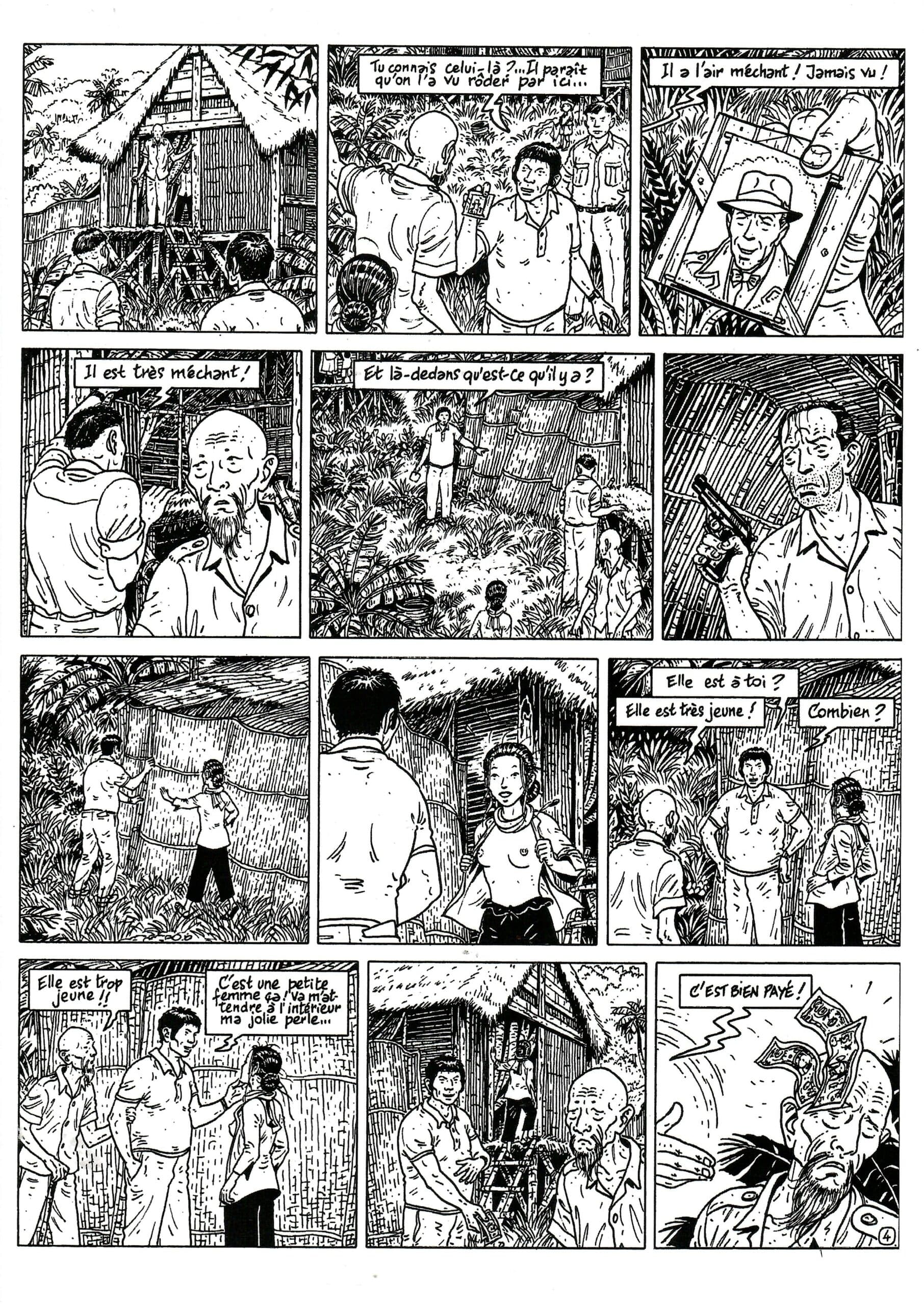 PLANCHE ORIGINALE N° 4 "CONDOR" - (Le Testament de Marius Casanova)