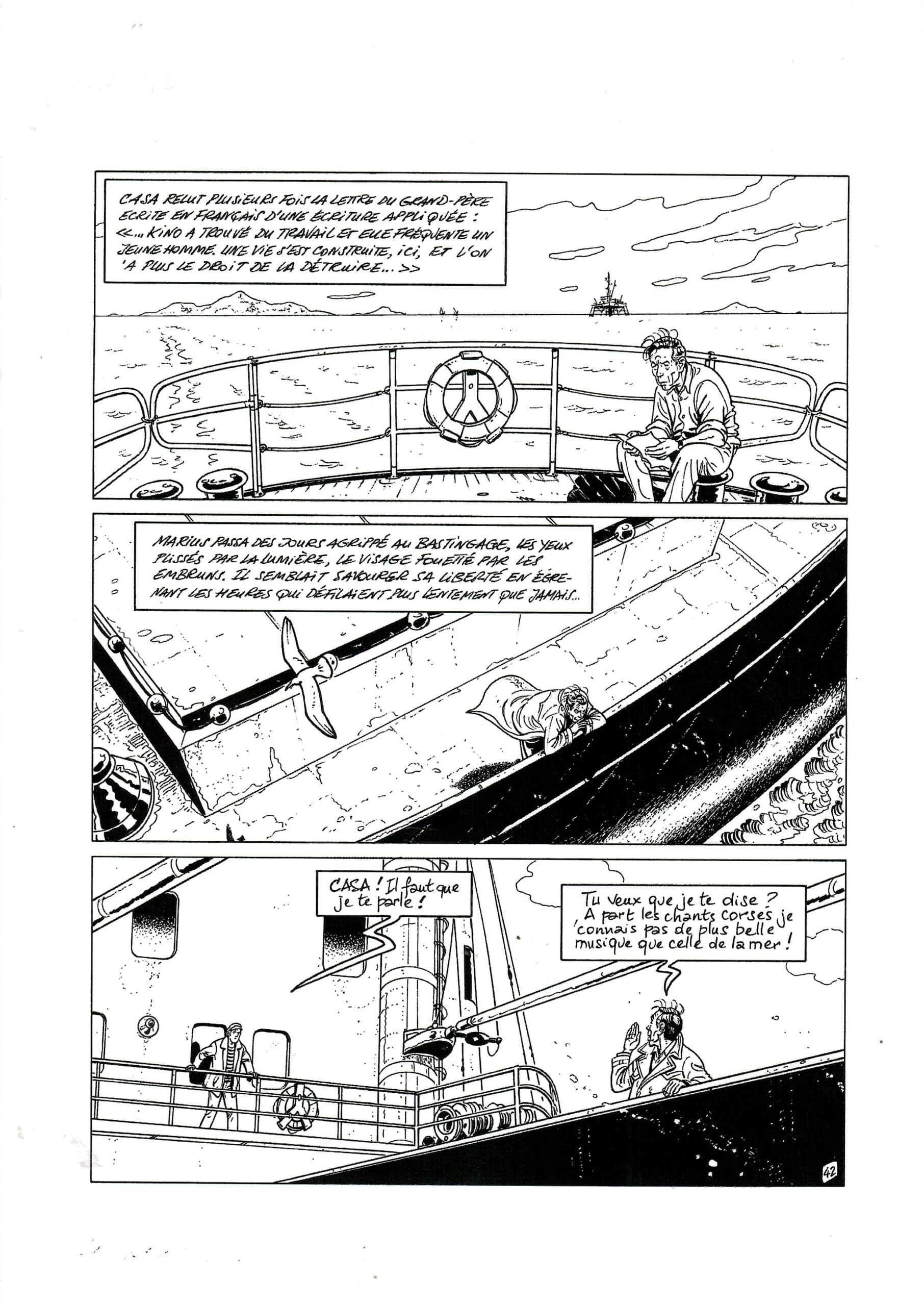 PLANCHE ORIGINALE N° 42 "CONDOR" - (Le Rendez-Vous de Yu-Moon)