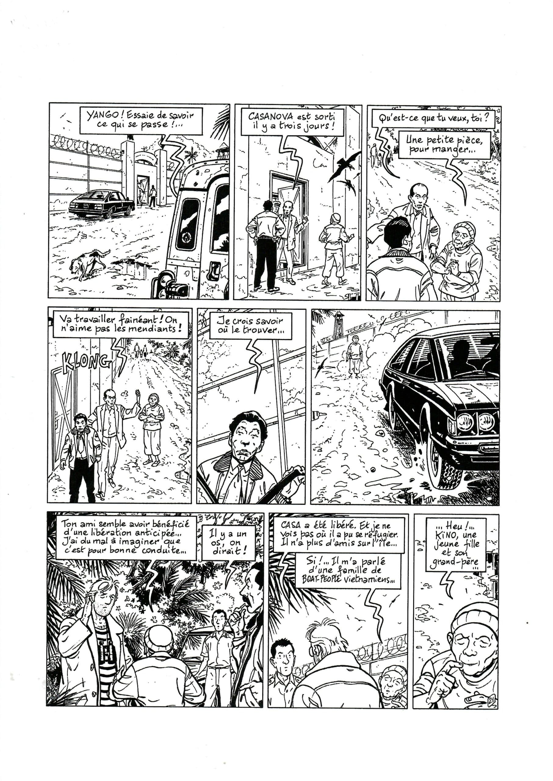 PLANCHE ORIGINALE N° 21 "CONDOR" - (Le Rendez-Vous de Yu-Moon)