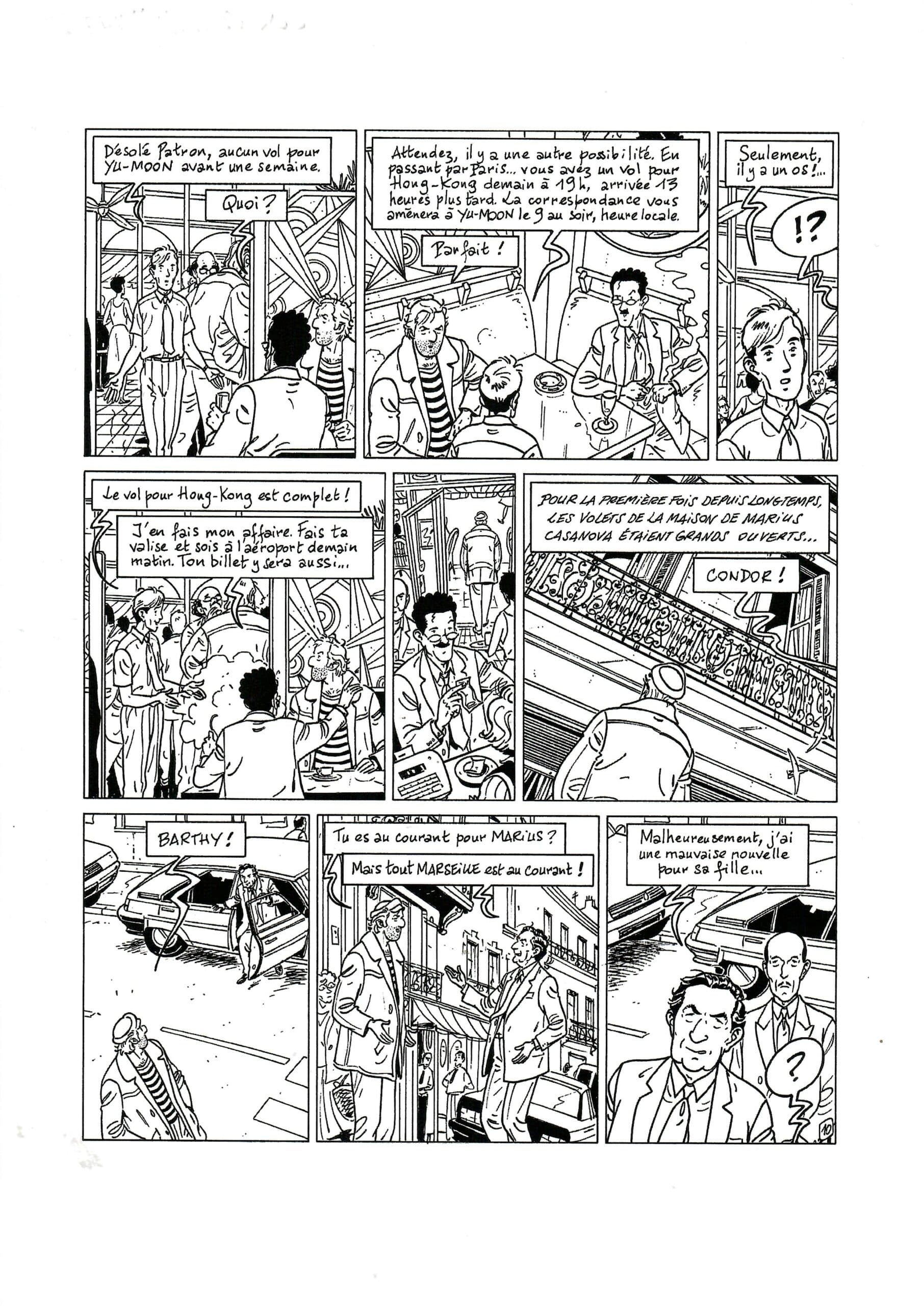 PLANCHE ORIGINALE N° 10 "CONDOR" (Le Rendez-Vous de Yu-Moon)