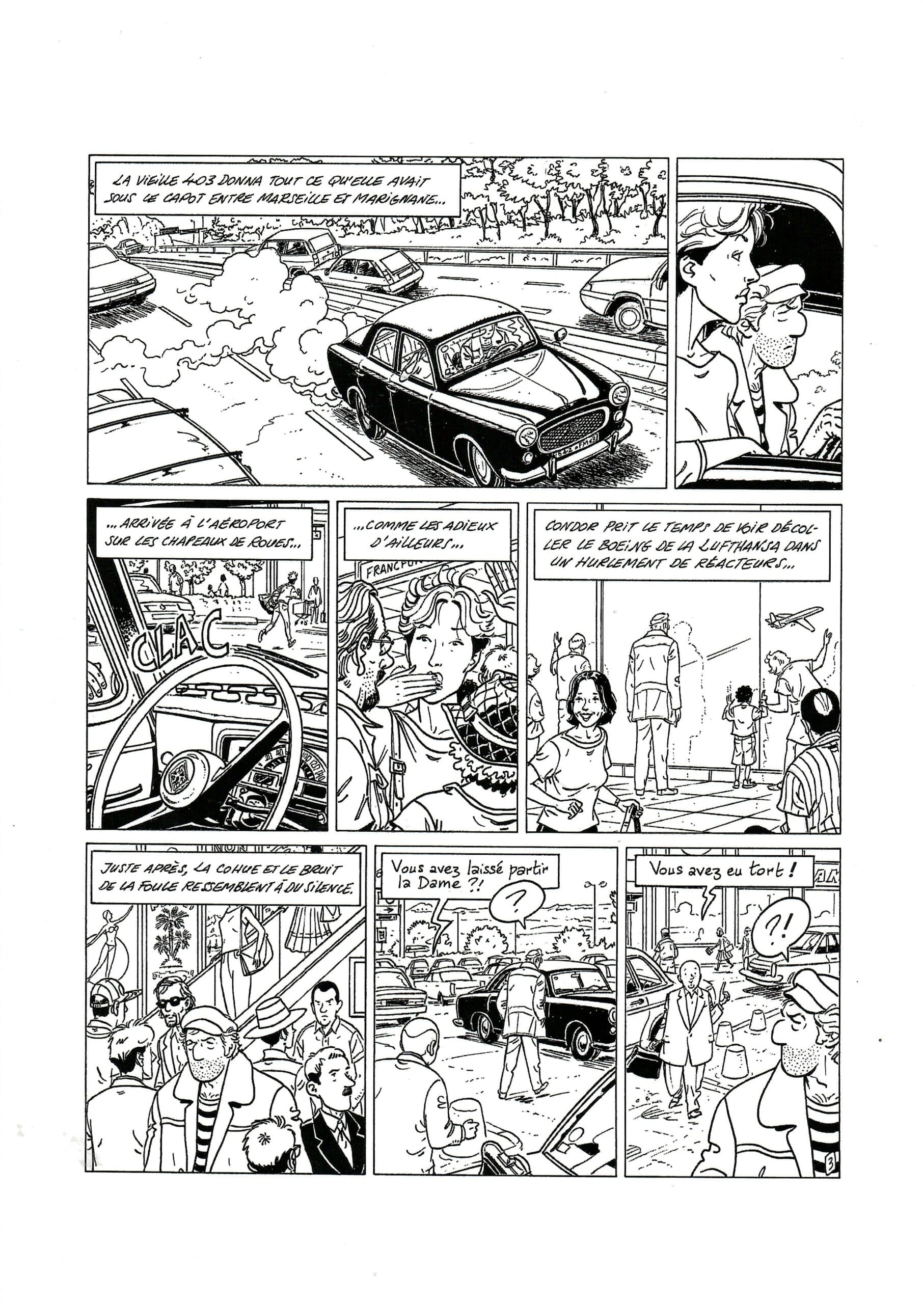 PLANCHE ORIGINALE N° 3 "CONDOR" - (Le Rendez-Vous de Yu-Moon)