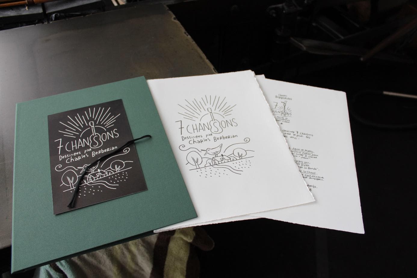 LITHOGRAPHIES "7 CHANSONS" - Berbérian 30 exemplaires