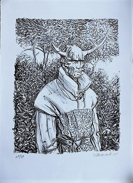 LITHOGRAPHIE " GUERRIER" - Jovanovic