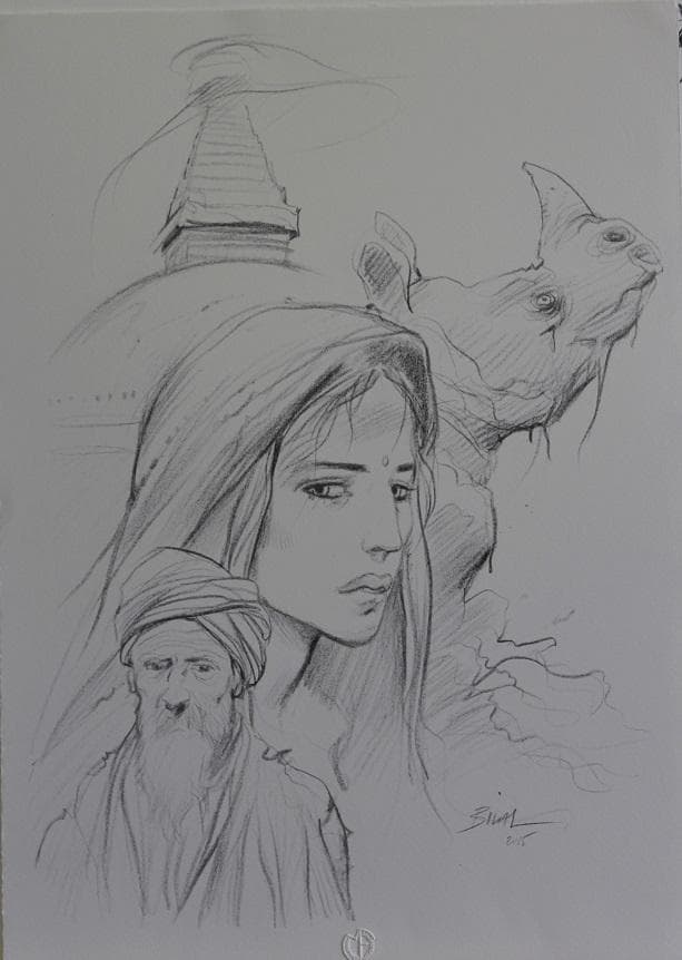 LITHOGRAPHIE "TIBET" - Bilal