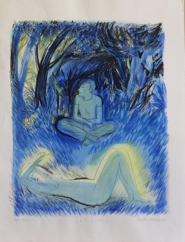 LITHOGRAPHIE "LA SIESTE" - Berbérian